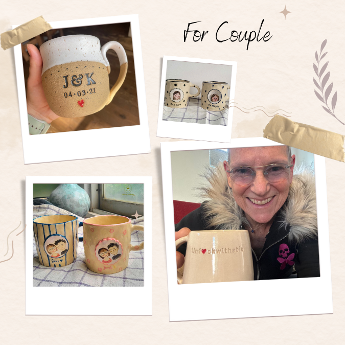 Personalized Couple Gifts – Handmade His & Hers Mugs