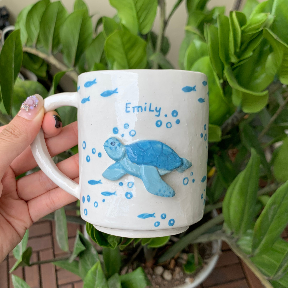 Ocean Friend - Cute Sea Turtle Cup [Customizable Order]