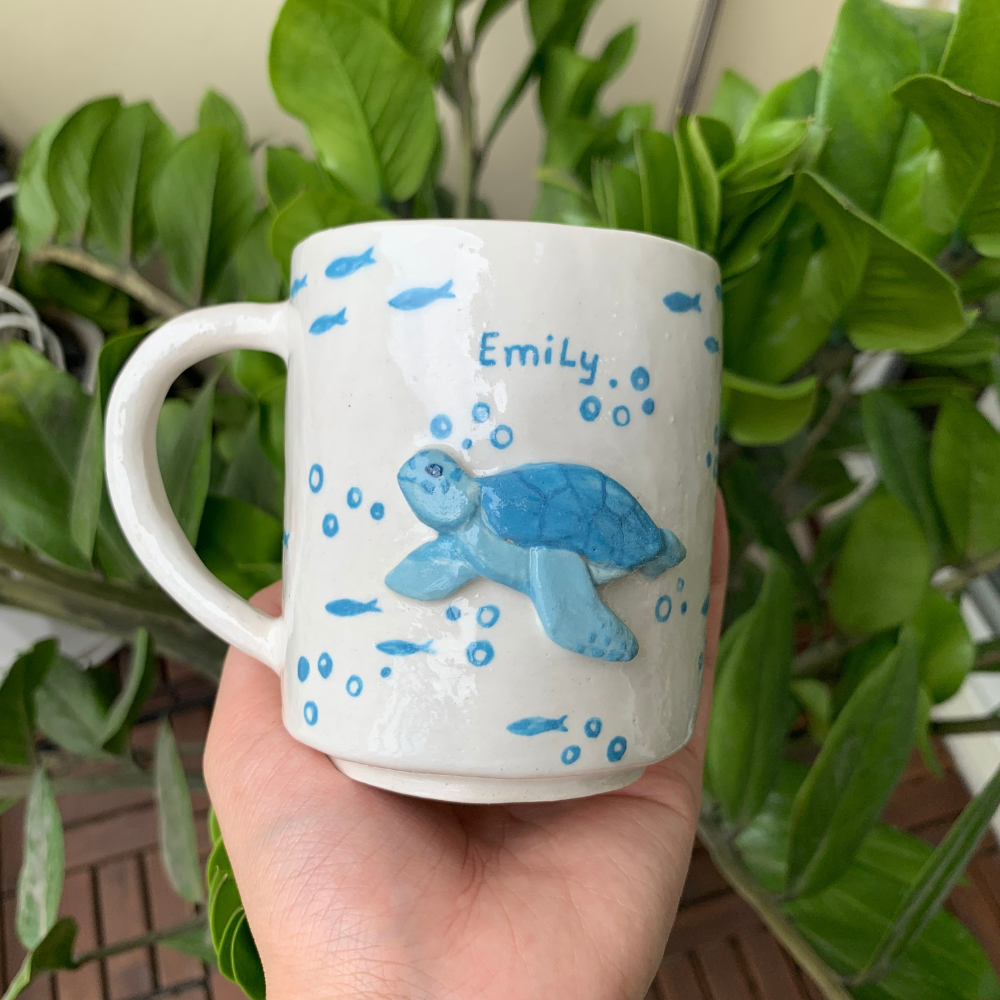 Ocean Friend - Cute Sea Turtle Cup [Customizable Order]