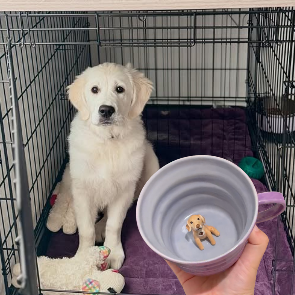 Handmade Custom Pet's Figure Ceramic Mug-Aesthetic [Customizable Order]