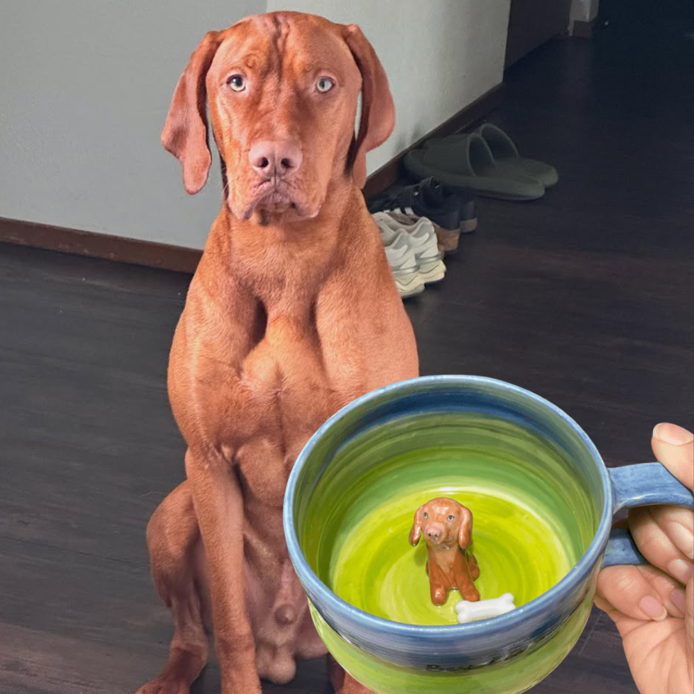 Handmade Custom Pet's Figure Ceramic Mug
