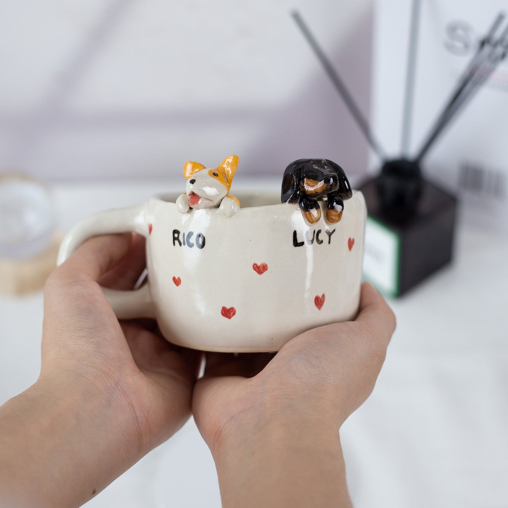Tiny Pet Love Handmade Custom Pet Ceramic Mug