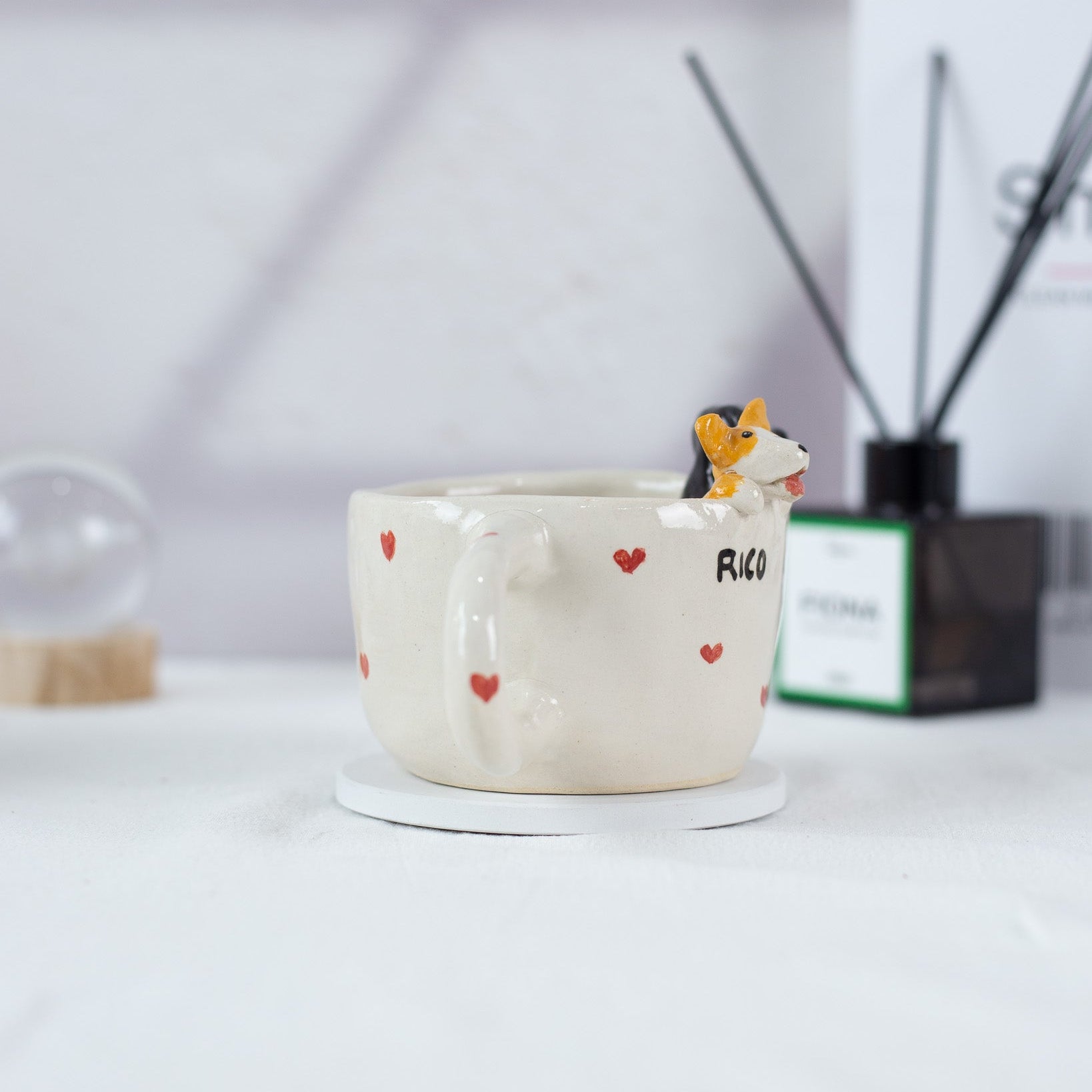Tiny Pet Love Handmade Custom Pet Ceramic Mug