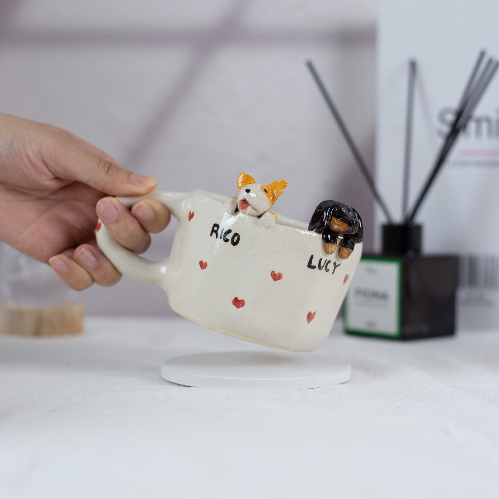 Tiny Pet Love Handmade Custom Pet Ceramic Mug
