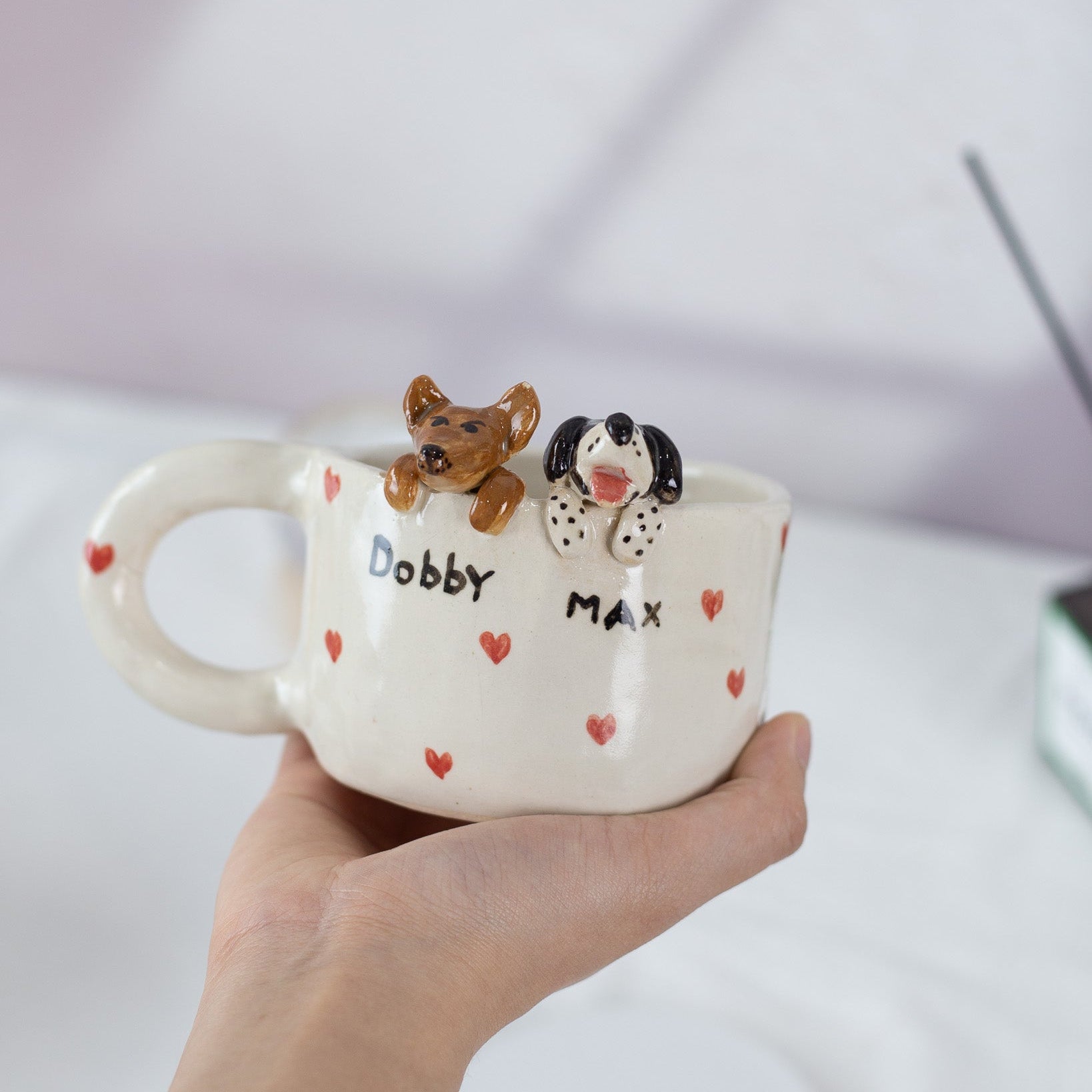 Tiny Pet Love Handmade Custom Pet Ceramic Mug
